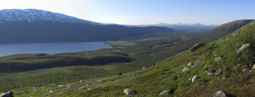 Ruten jeg gikk videre. Stort panorama